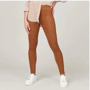 Spanx Faux Suede Leggings Rich‎ Caramel size Medium